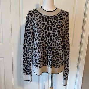 Veronica beard animal print sweater sz Large